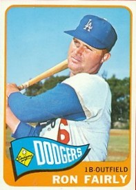 RON FAIRLY Los Angeles Dodgers 1960's Majestic Cooperstown