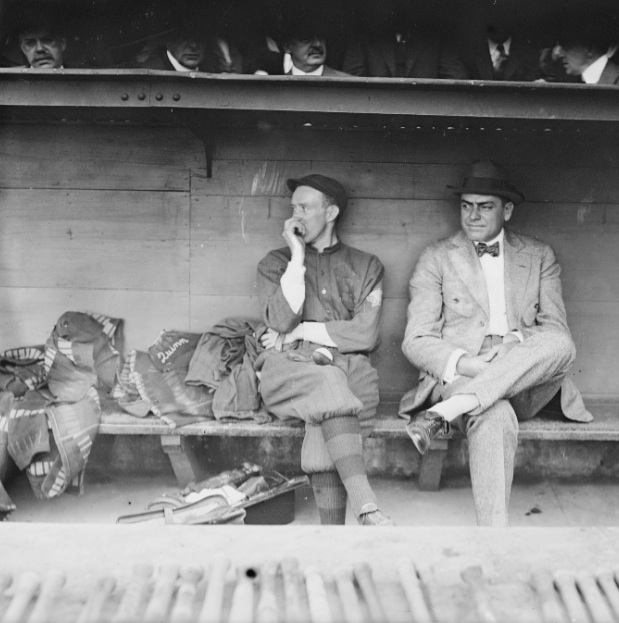 Hall of Fame second baseman Evers, left, and manager Stallings helped lead the 1914 